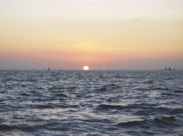 Blank Greetings Card - Ocean Sunset